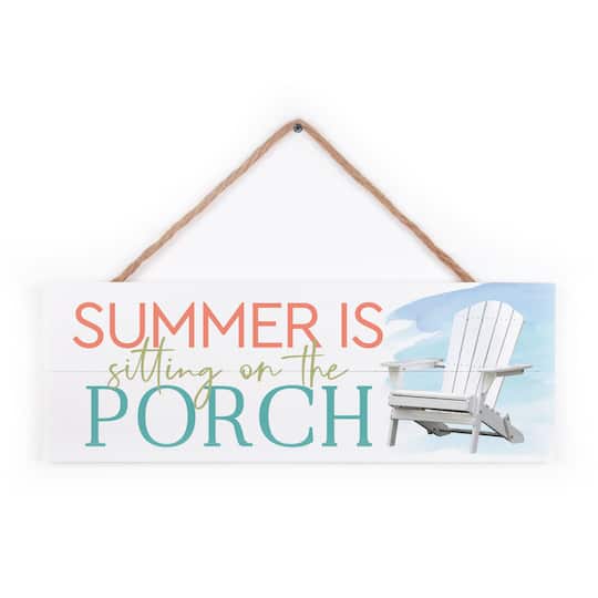 P. Graham Dunn Summer Is Sitting On The Porch String Sign